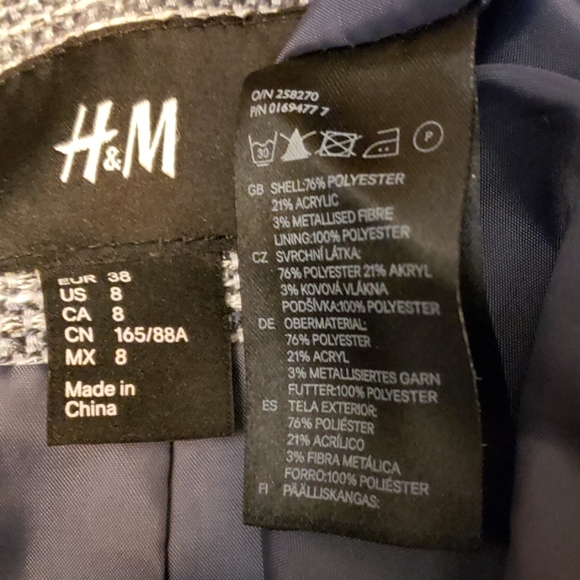 H & M Gray and Silver Cardigan  Size 8 - Picture 8 of 8